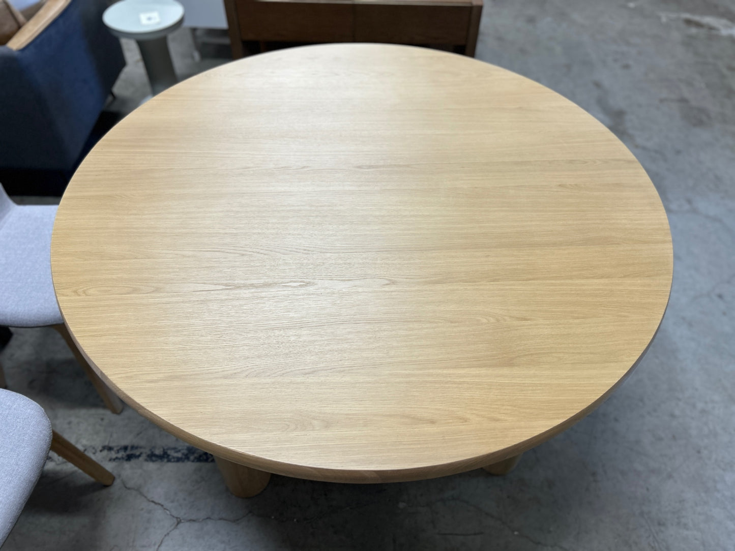 Adel 55.5" Round Dining Table - White Oak