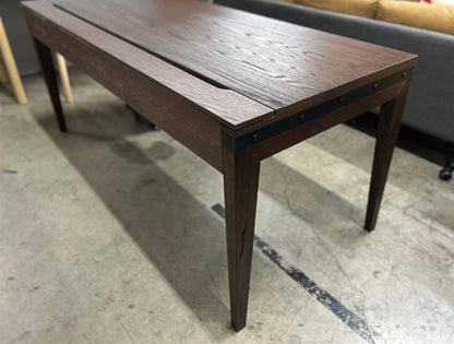 Madera 71" Desk and File Cabinet - Chestnut