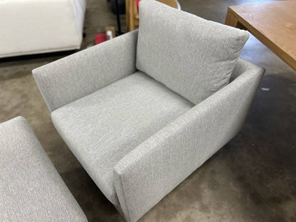 Burrard Armchair with Ottoman- Seasalt Gray