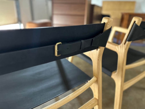 Pair of Moe’s Furniture Kolding Leather Chairs- Black