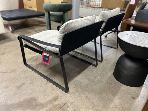 Pair of Moe's Home Collection Connor Club Chairs- Blended Cream