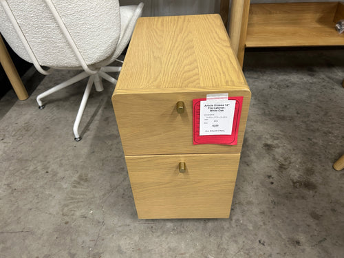 Krossa 12in File Cabinet - White Oak