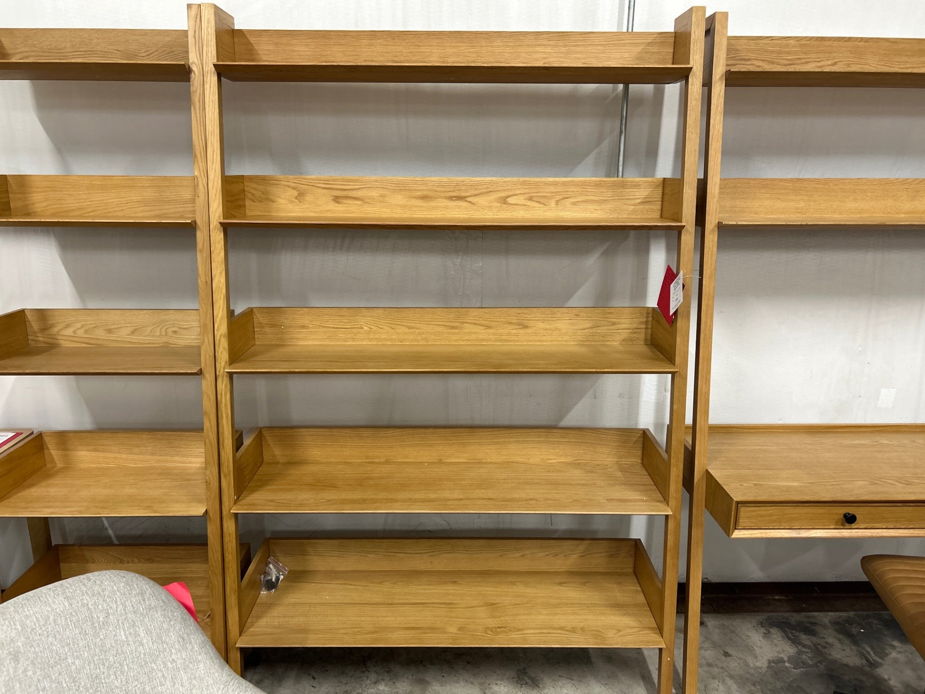 Fantol 51.5in Shelving Unit Wide - Natural Oak