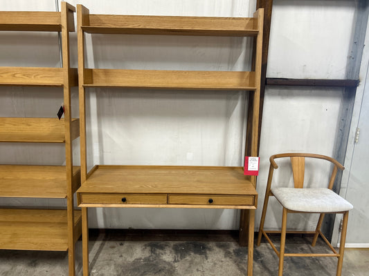 Fantol 51.5in Leaning Desk-Natural Oak