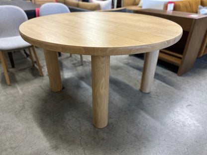 Adel 55.5" Round Dining Table - White Oak