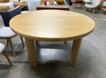 Adel 55.5" Round Dining Table - White Oak