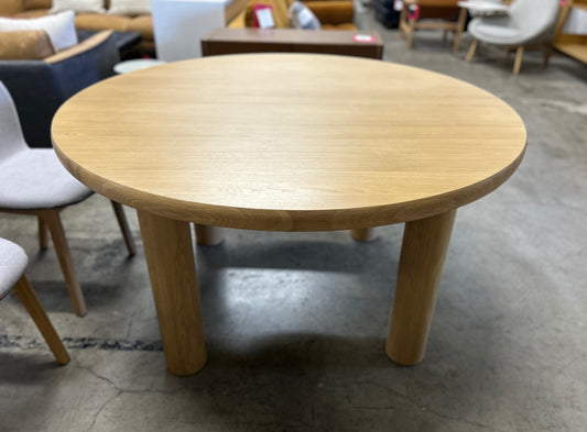 Adel 55.5" Round Dining Table - White Oak