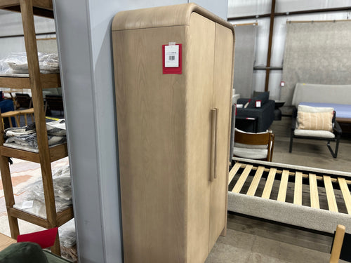 Faydra 35.5in Enclosed Bookcase - Natural Ash