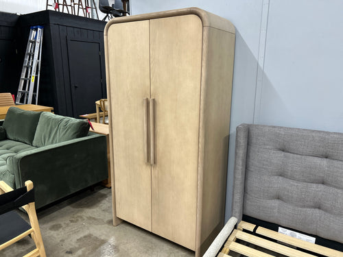 Faydra 35.5in Enclosed Bookcase - Natural Ash