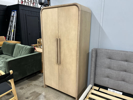 Faydra 35.5in Enclosed Bookcase - Natural Ash