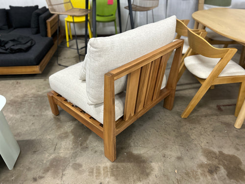 Cove 34.25in Outdoor Armless Chair Module & Lemtov XL Cover - Basket Beige