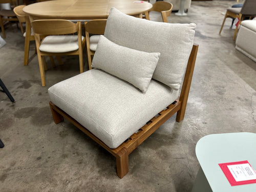 Cove 34.25in Outdoor Armless Chair Module & Lemtov XL Cover - Basket Beige