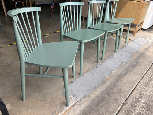 Set of 4 Rus Dining Chairs - Norfolk Green