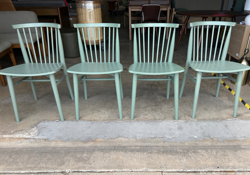 Set of 4 Rus Dining Chairs - Norfolk Green