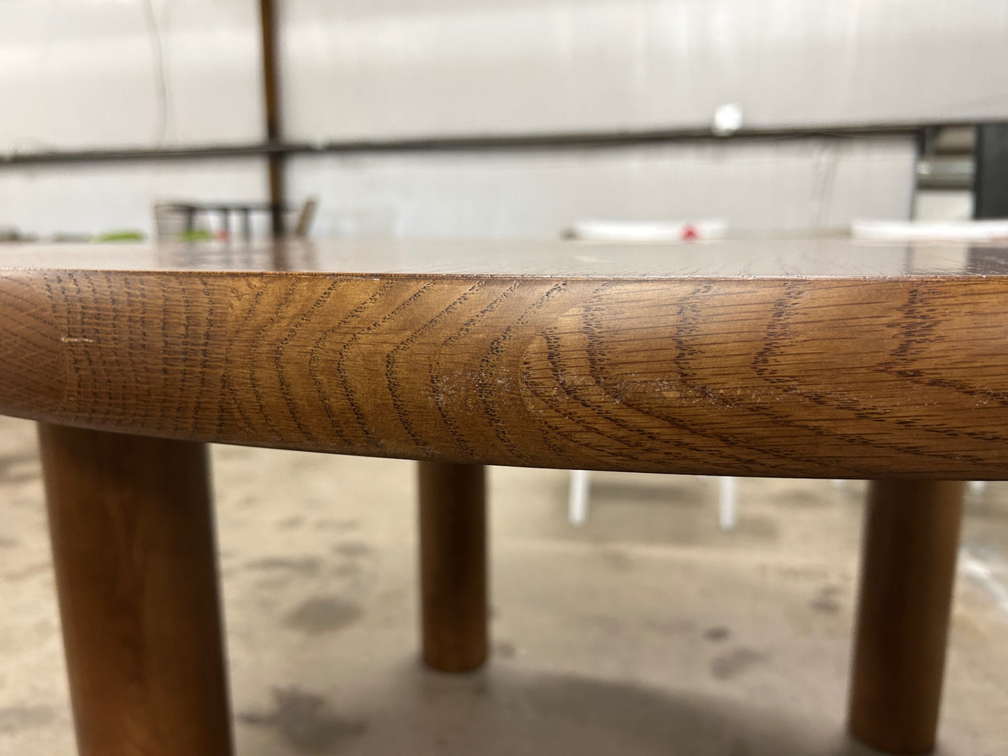 Adel 55.5in Round Dining Table - Smoked Oak