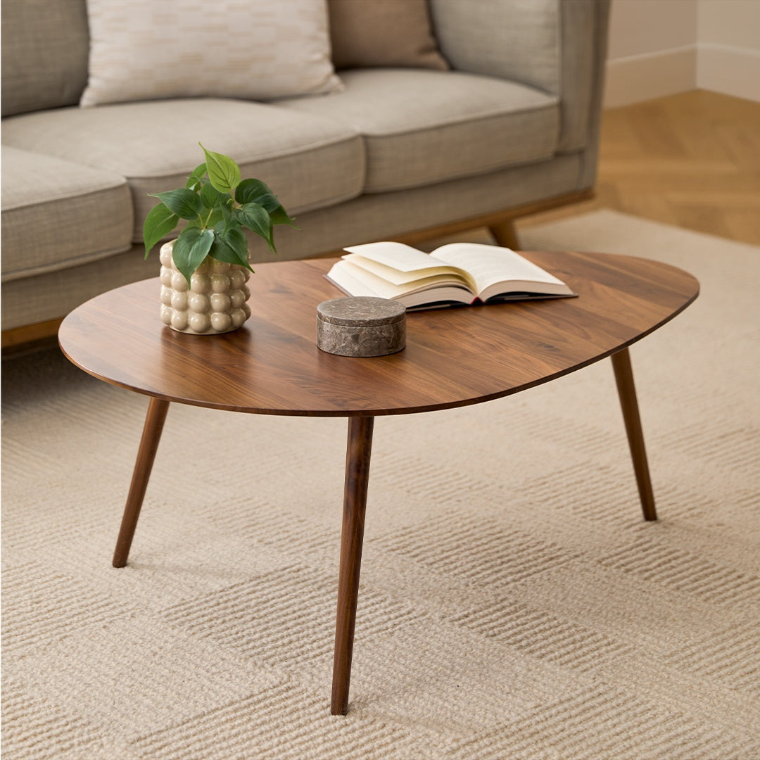 Amoeba 42.5in Coffee Table - Walnut