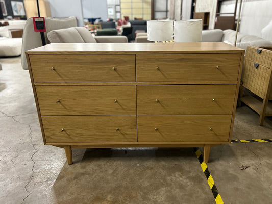 Cooper 6-Drawer Double Dresser - Natural Oak
