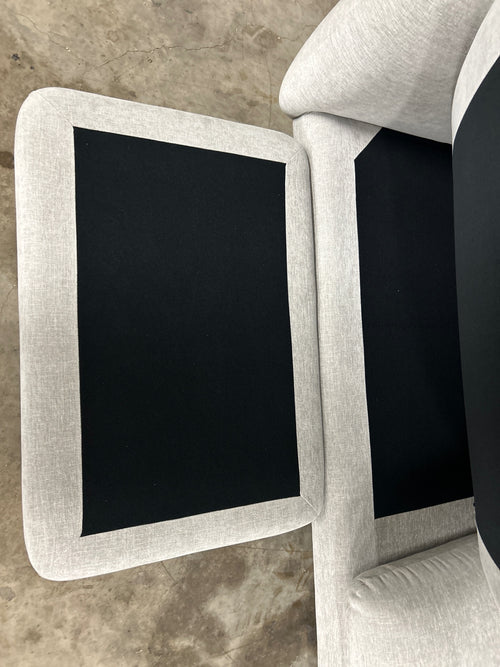 Sanders 85.5in Reversible Sectional - Hestia Gray