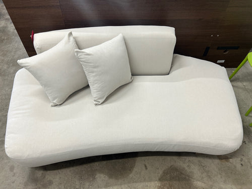 Daphne 80.5in Outdoor Sofa - Dravite Ivory