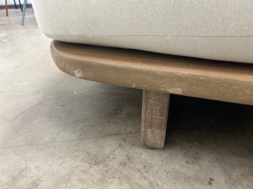 Daphne 80.5in Outdoor Sofa - Dravite Ivory