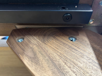 **see condition** Nera Queen Low Profile Bed With Nightstands Set - Walnut