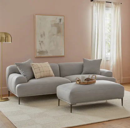 Abisko 91in Sofa & Ottoman - Welsh Gray