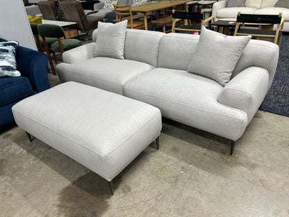 Abisko 91in Sofa & Ottoman - Welsh Gray