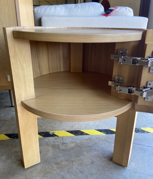 Fortra Storage Side Table - White Oak