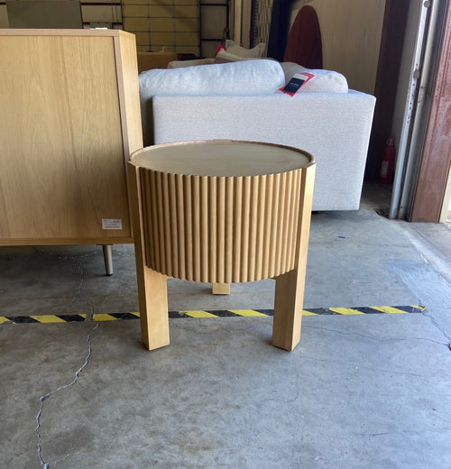 Fortra Storage Side Table - White Oak