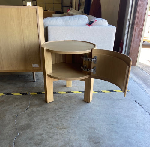 Fortra Storage Side Table - White Oak