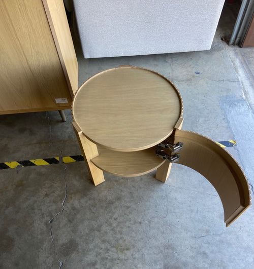 Fortra Storage Side Table - White Oak