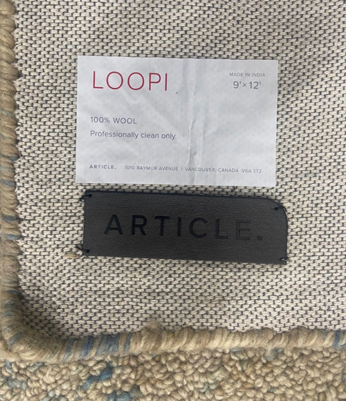 Loopi 9 X 12 Wool Rug - Pebble Sand