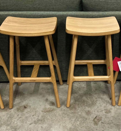 Pair of Esse Counter Stools - Light Oak