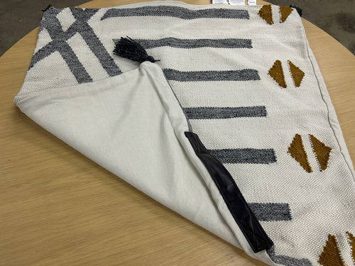 Four Hands Soney Outdoor Floor Pillow Covers - Cream And Black