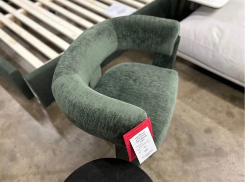 Everse Velvet Dining Chair - Melange Green