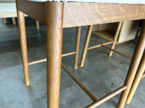 Pair of Netro Counter Stools - Smoked Oak