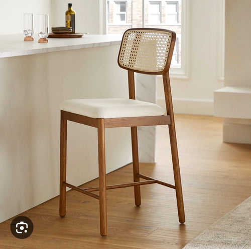 Pair of Netro Counter Stools - Smoked Oak