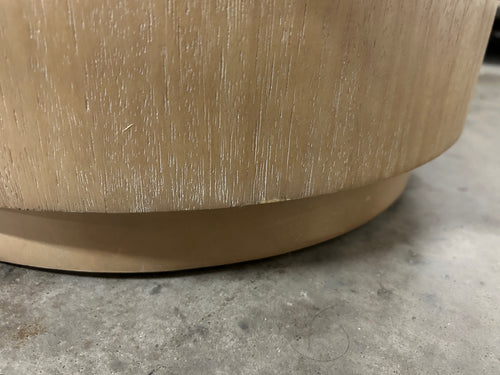 Interior Define Nina Round Coffee Table - White Wash