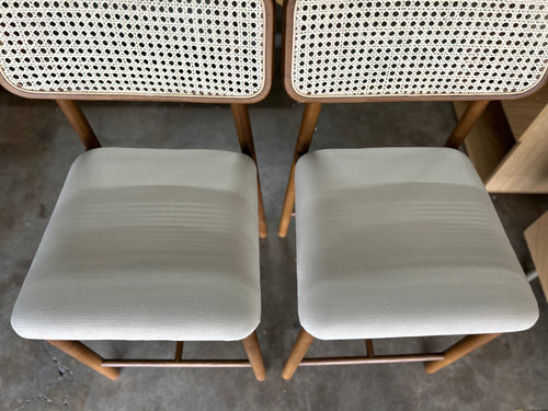 Pair of Netro Counter Stools - Smoked Oak