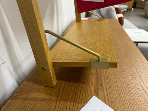 Stark 25" 2-Tier Shelving Unit - Oak