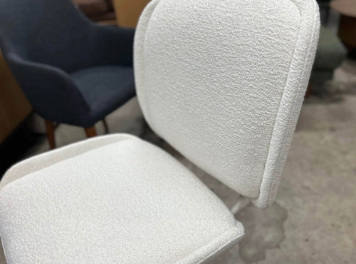 Rya Office Chair - Ivory Wool Boucle