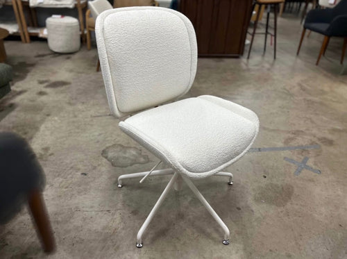 Rya Office Chair - Ivory Wool Boucle