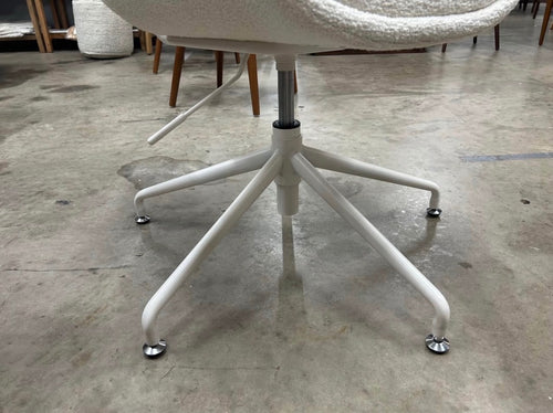 Rya Office Chair - Ivory Wool Boucle