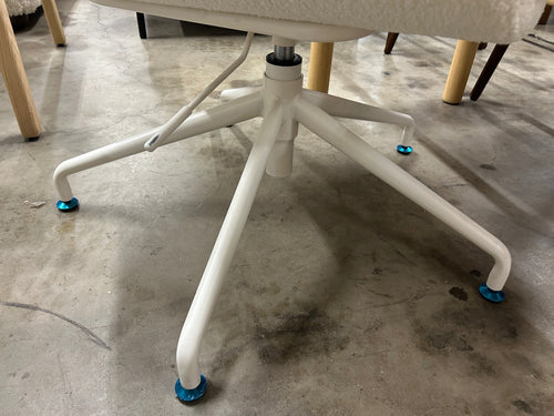 Rya Office Chair - Ivory Wool Boucle