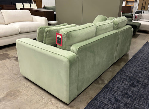 Interior Define James 3-Seat Chaise Sectional-Celedon Performance Velvet