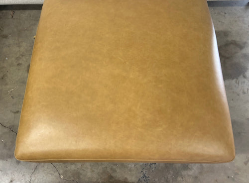 Interior Define Lennox Leather Ottoman