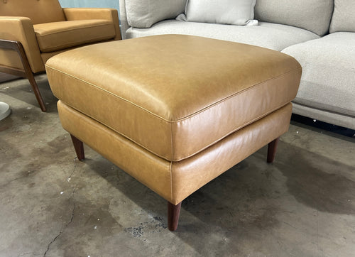 Interior Define Lennox Leather Ottoman