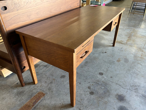 Munson 67in Storage Desk - Smoked Oak