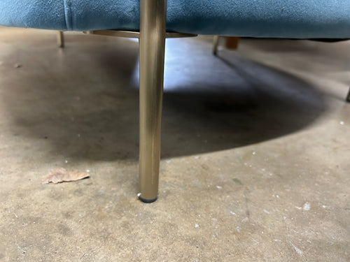 Pair of Interior Define Fiona Accent Chairs - French Performance Plush Velvet