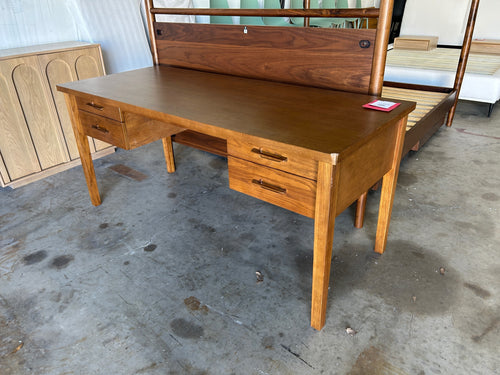 Munson 67in Storage Desk - Smoked Oak
